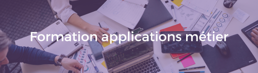 Bouton cliquable : Nos projets - Formation applications métier