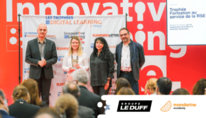 La collaboration entre Groupe Le Duff et Mandarine Academy récompensée aux Trophées du Digital Learning