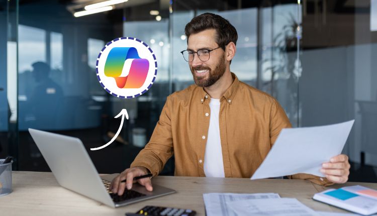 Utilisation de Microsoft Copilot pour la gestion de données en entreprise.