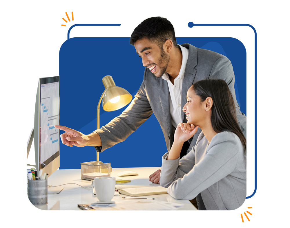 illustration montrant des collaborateurs travaillant dans une bonne ambiance
