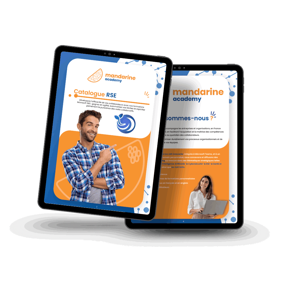 illustration du catalogue de formation rse mandarine academy