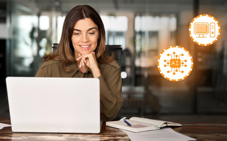 bannière article : Comment l’IA peut rendre mon travail plus efficace ? Formations Mandarine Academy