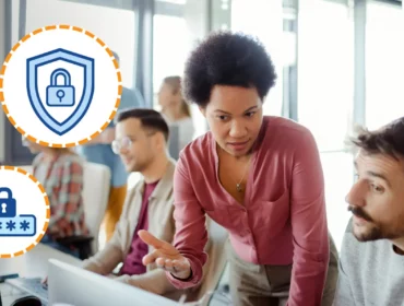 Photo de personnes en train de se sensibiliser à la cybersécurité