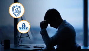 Image d'une personne qui travaille devant son ordinateur