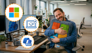 Salarié qui adopte microsoft au travail