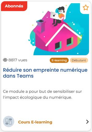 illustration du cours mandarine learn réduire son empreinte carbone dans microsoft teams