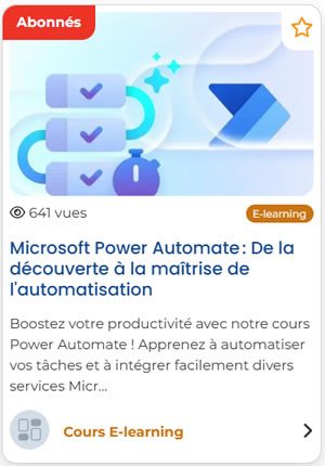 illustration du cours mandarine learn microsoft power automate
